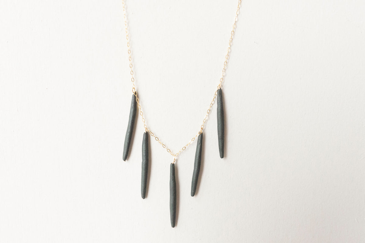 Quill Necklace black – Reiko Yamamoto Studio