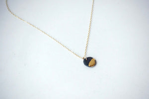 Necklace Black Disc – Reiko Yamamoto Studio