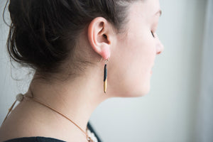 Quill earring black
