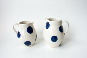 Porcelain big dot pitcher