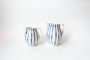Porcelain stripe pitcher