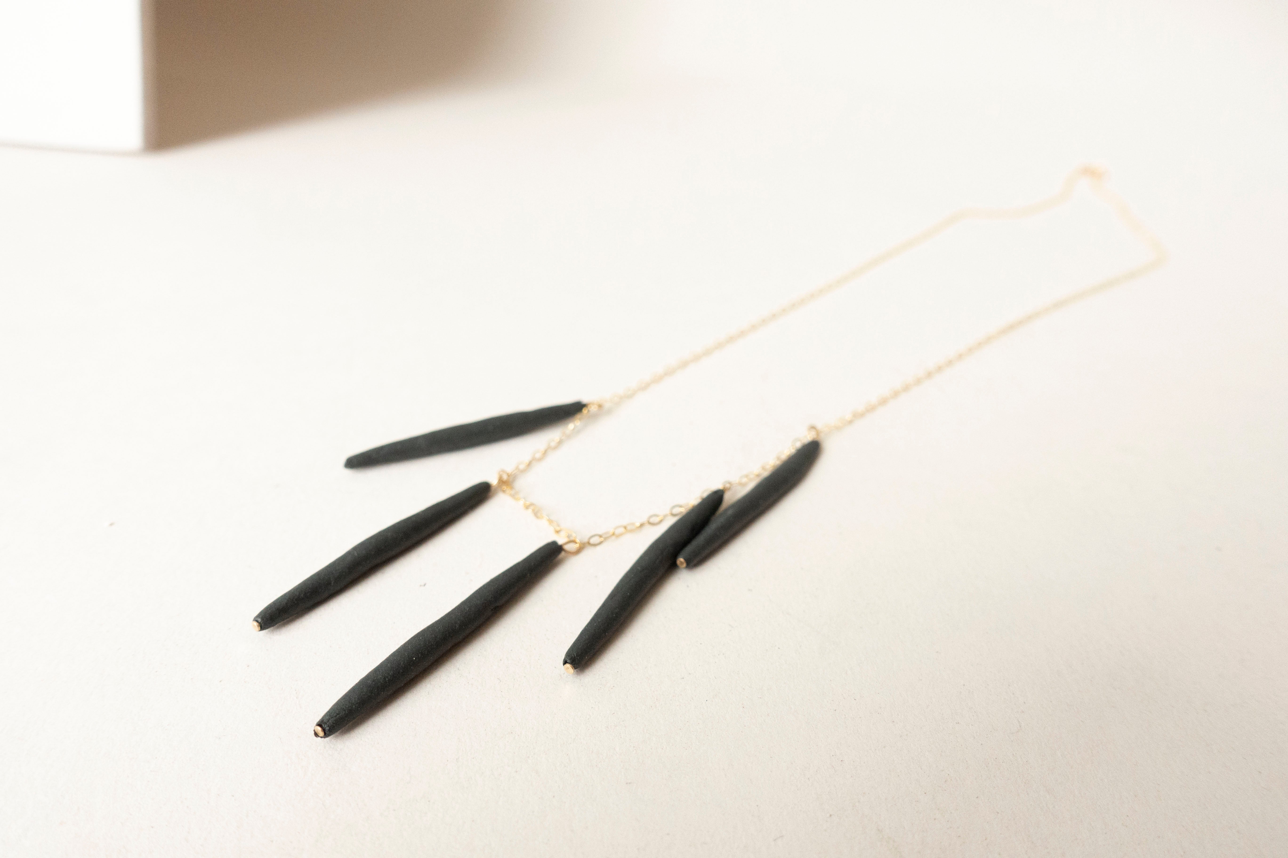 Quill Necklace black