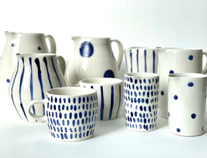 Porcelain big dot pitcher